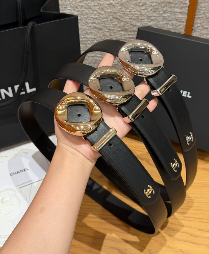 Chanel 30mm LEATHER BELT #385332