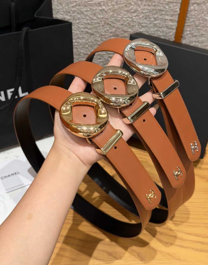 Chanel 30mm LEATHER BELT #385332