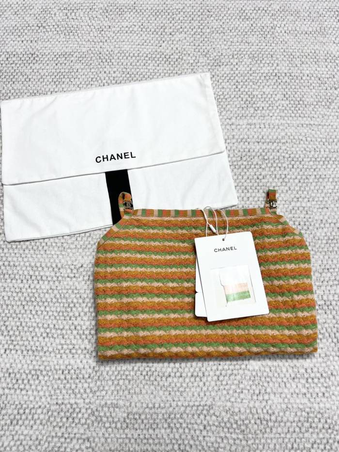 Chanel Top-quality Version Color block cashmere suspenders #287801