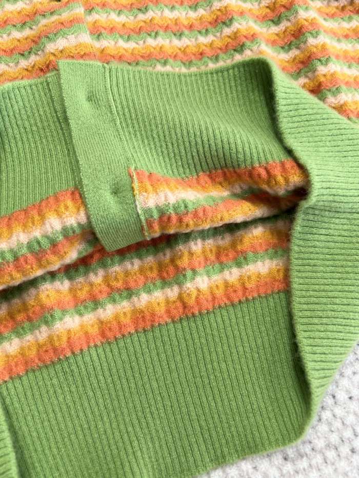 Chanel Top-quality Version Color Block Cashmere Short Sleeves #301130