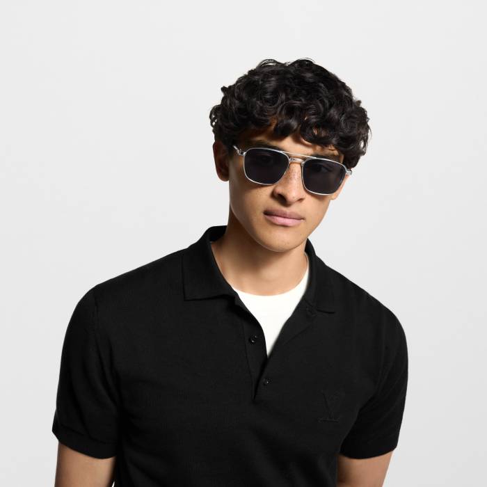 LOUIS VUITTON LV Signature Metal Square Sunglasses #385449