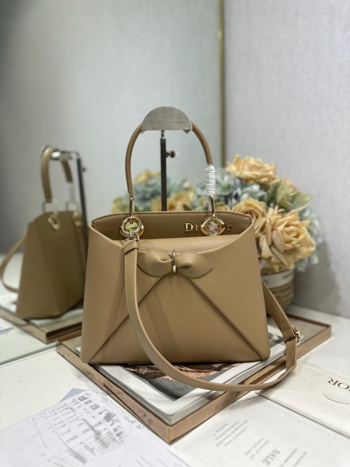 DIOR Small Dior Cigale Bag Shiny Supple Calfskin #385466
