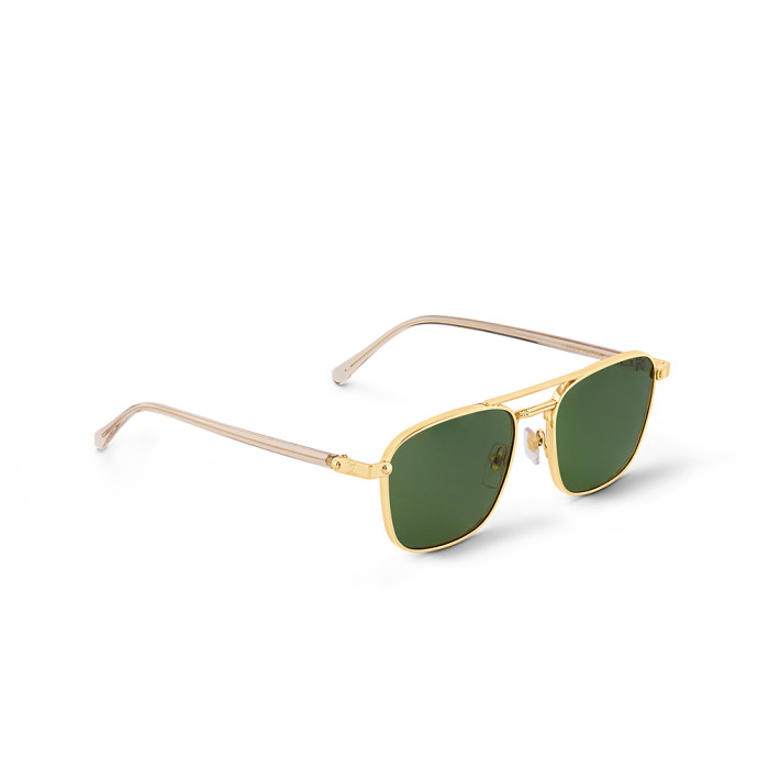LOUIS VUITTON LV Signature Metal Square Sunglasses #385449
