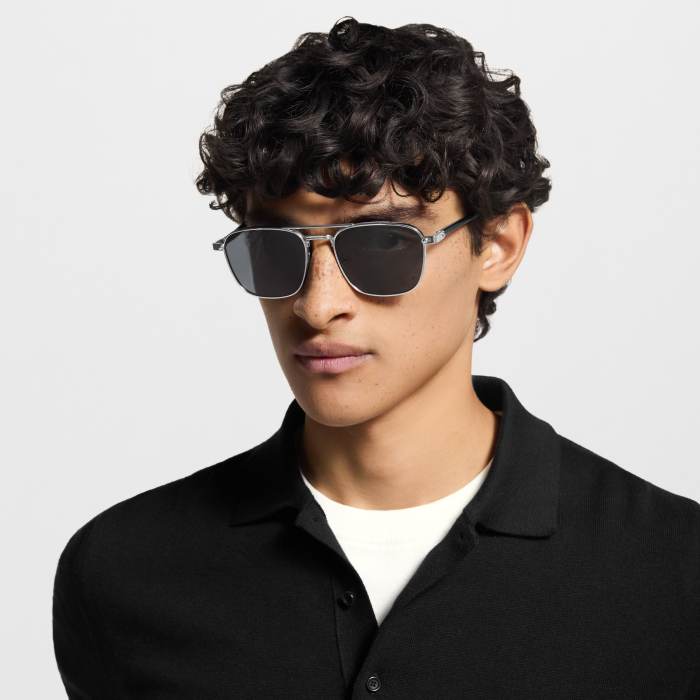 LOUIS VUITTON LV Signature Metal Square Sunglasses #385449