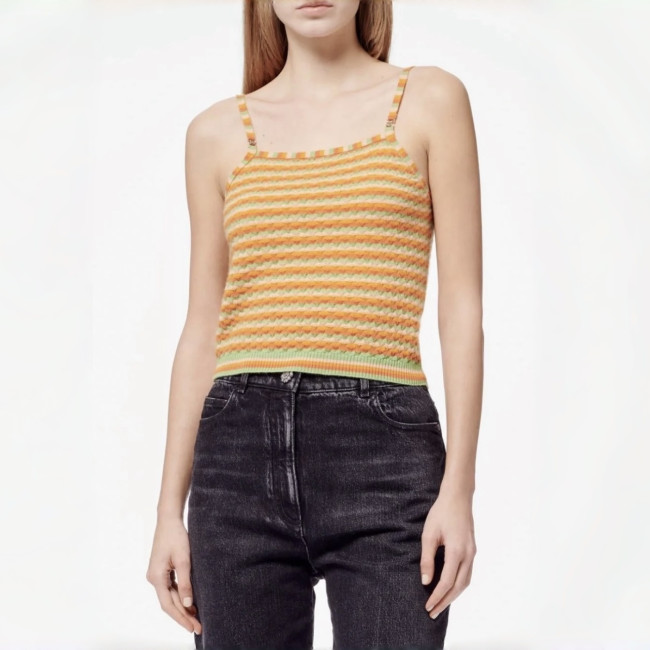 Chanel Top-quality Version Color block cashmere suspenders #287801