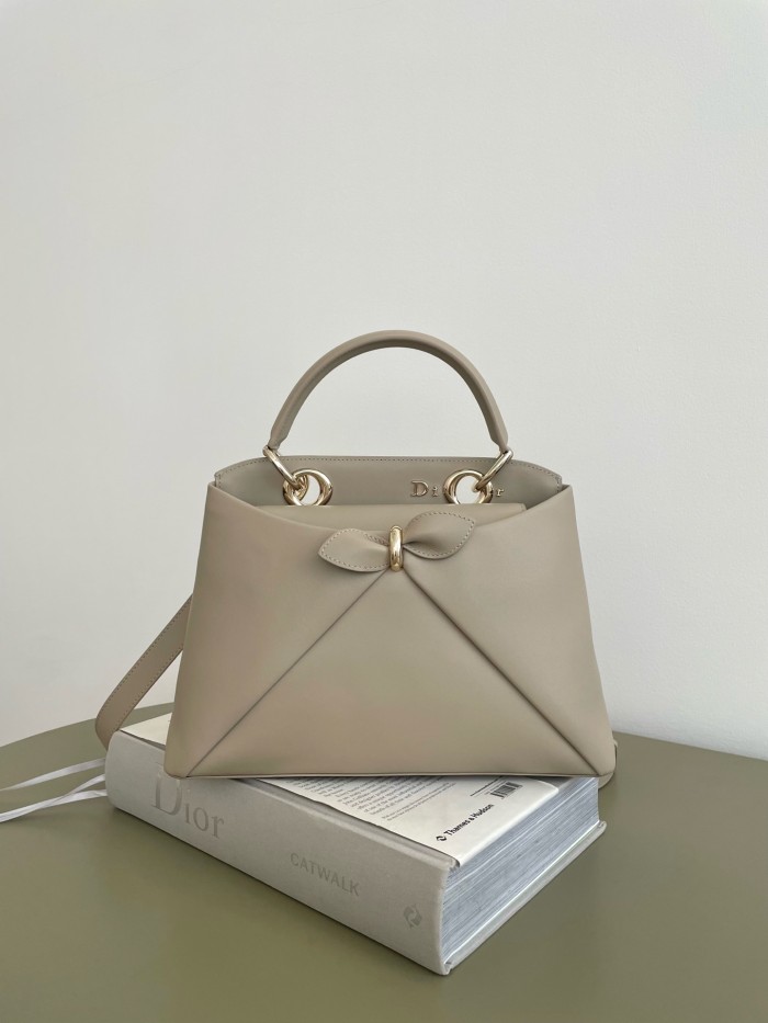 DIOR Small Dior Cigale Bag Shiny Supple Calfskin #385466