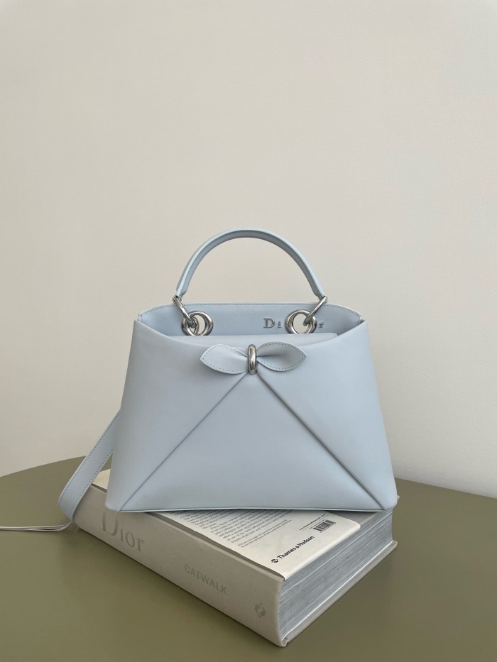 DIOR Small Dior Cigale Bag Shiny Supple Calfskin #385466
