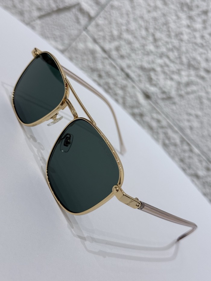 LOUIS VUITTON LV Signature Metal Square Sunglasses #385449