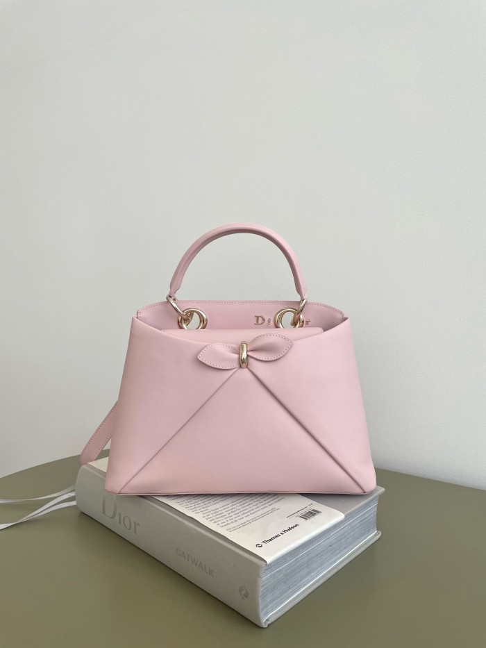 DIOR Small Dior Cigale Bag Shiny Supple Calfskin #385466