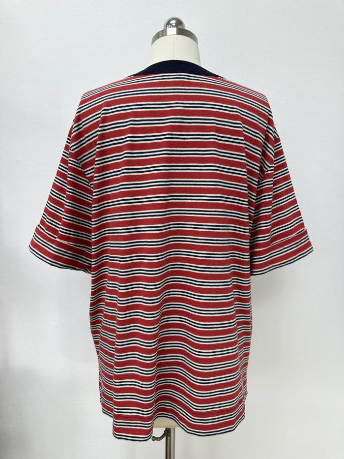 Chanel Top-quality Version Seahorse Striped T-shirt #385473