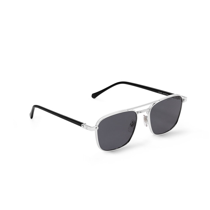 LOUIS VUITTON LV Signature Metal Square Sunglasses #385449
