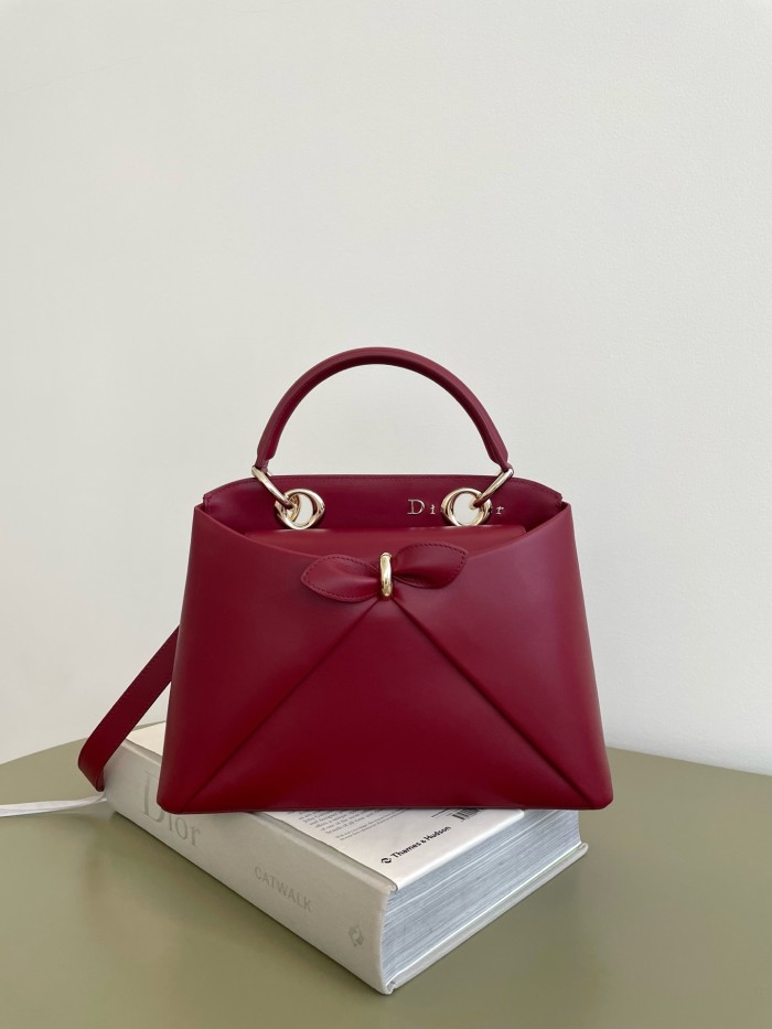 DIOR Small Dior Cigale Bag Shiny Supple Calfskin #385466
