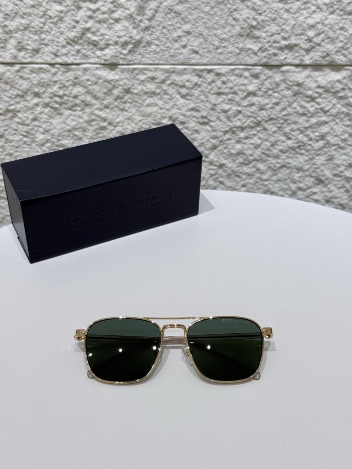 LOUIS VUITTON LV Signature Metal Square Sunglasses #385449