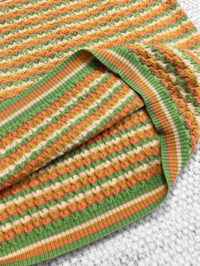 Chanel Top-quality Version Color block cashmere suspenders #287801