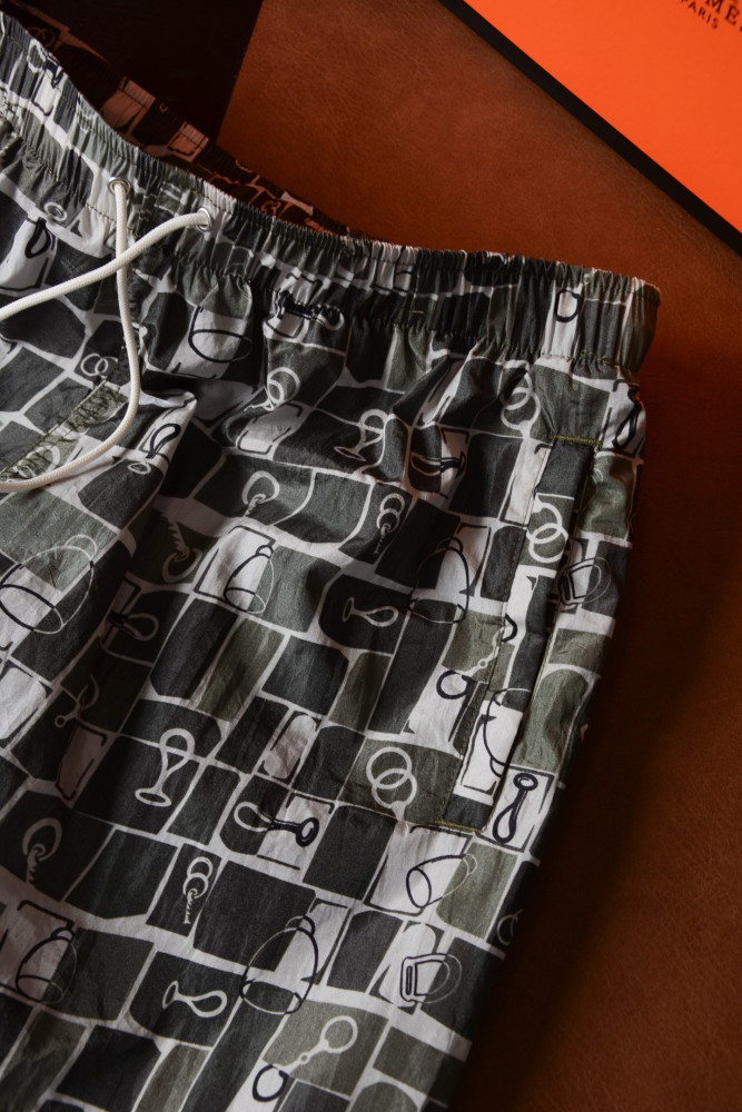 Hermès Metal Au Carre Swim Trunks #385537