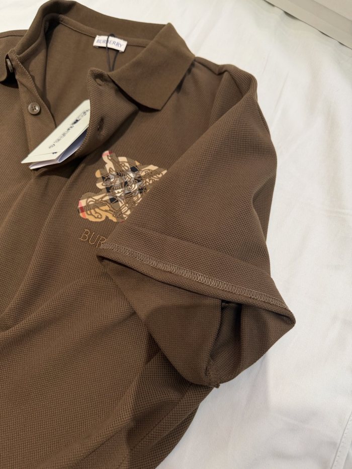Burberry Knight Logo Cotton Polo Shirt #385543