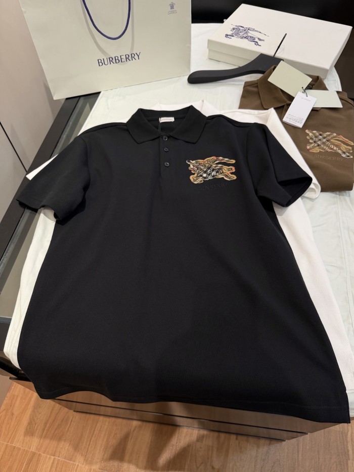 Burberry Knight Logo Cotton Polo Shirt #385543
