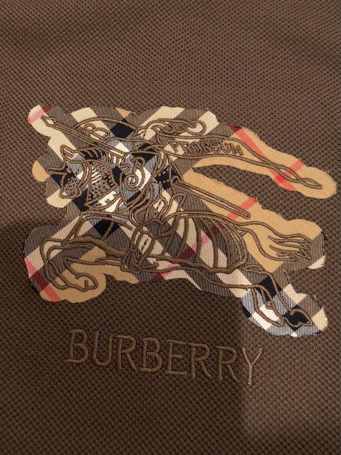 Burberry Knight Logo Cotton Polo Shirt #385543