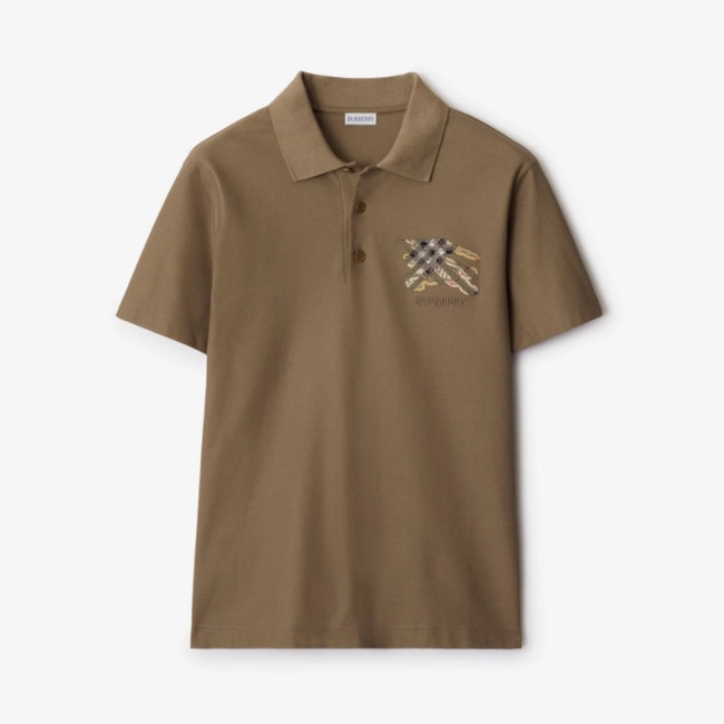 Burberry Knight Logo Cotton Polo Shirt #385543