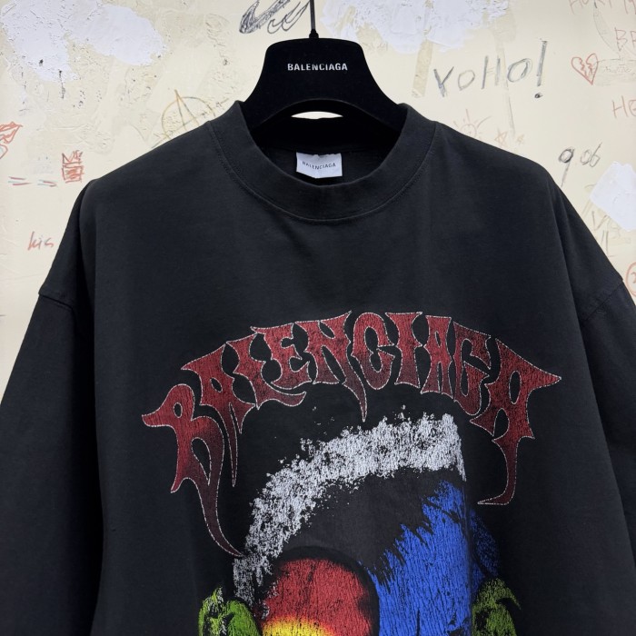 Balenciaga Top-quality Version Vintage Surfer Oversized T-shirt #385524