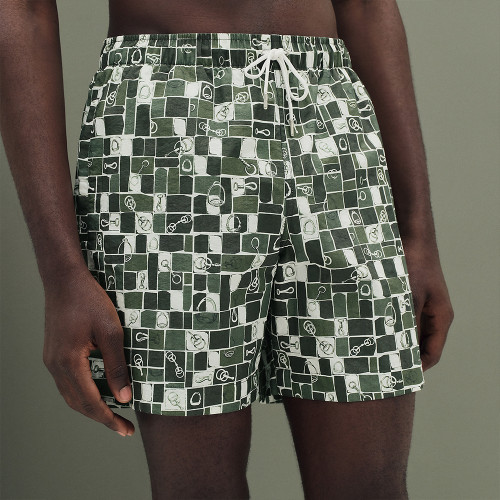 Hermès Metal Au Carre Swim Trunks #385537