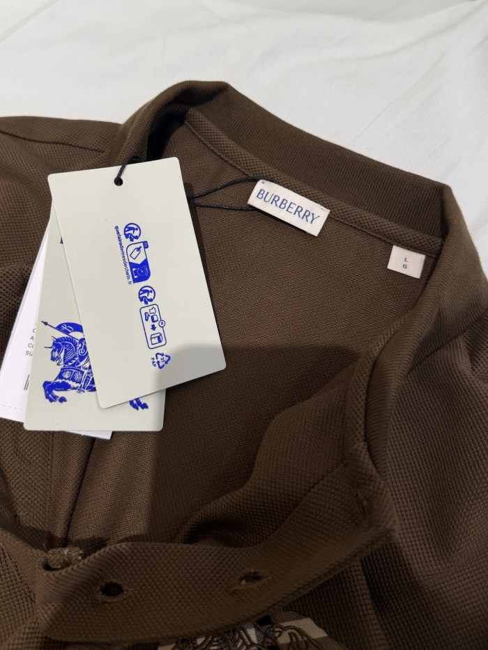 Burberry Knight Logo Cotton Polo Shirt #385543