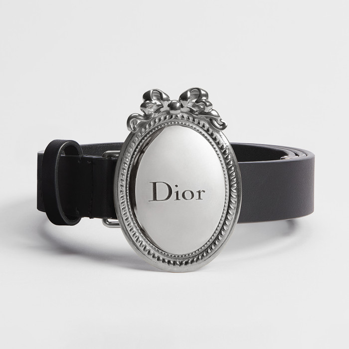 DIOR Dior Médaillon Belt Black Smooth Calfskin 25 MM #385555