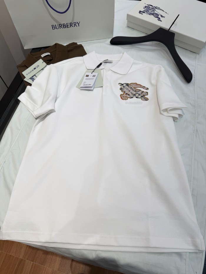 Burberry Knight Logo Cotton Polo Shirt #385543