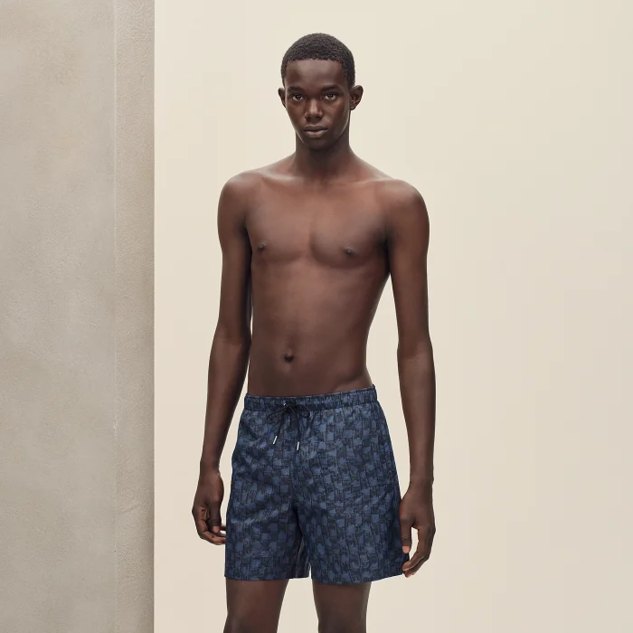 Hermès H Cut Remix Swim Trunks #385536