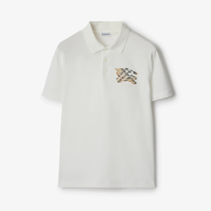 Burberry Knight Logo Cotton Polo Shirt #385543
