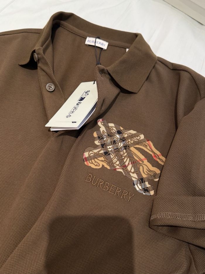 Burberry Knight Logo Cotton Polo Shirt #385543