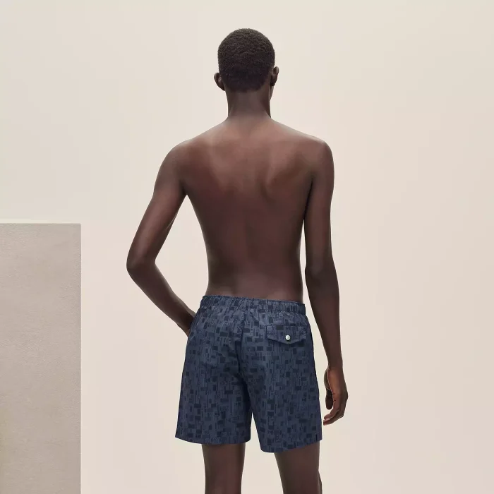Hermès Metal Au Carre Swim Trunks #385537