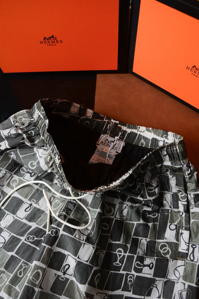 Hermès Metal Au Carre Swim Trunks #385537