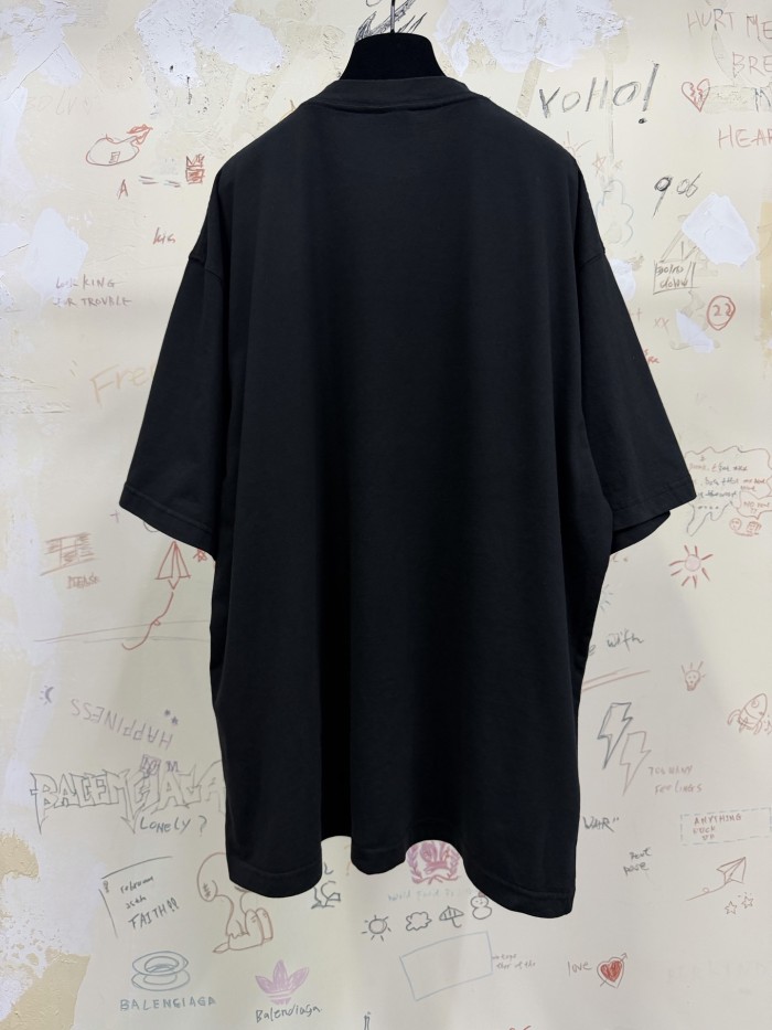 Balenciaga Top-quality Version Vintage Surfer Oversized T-shirt #385524