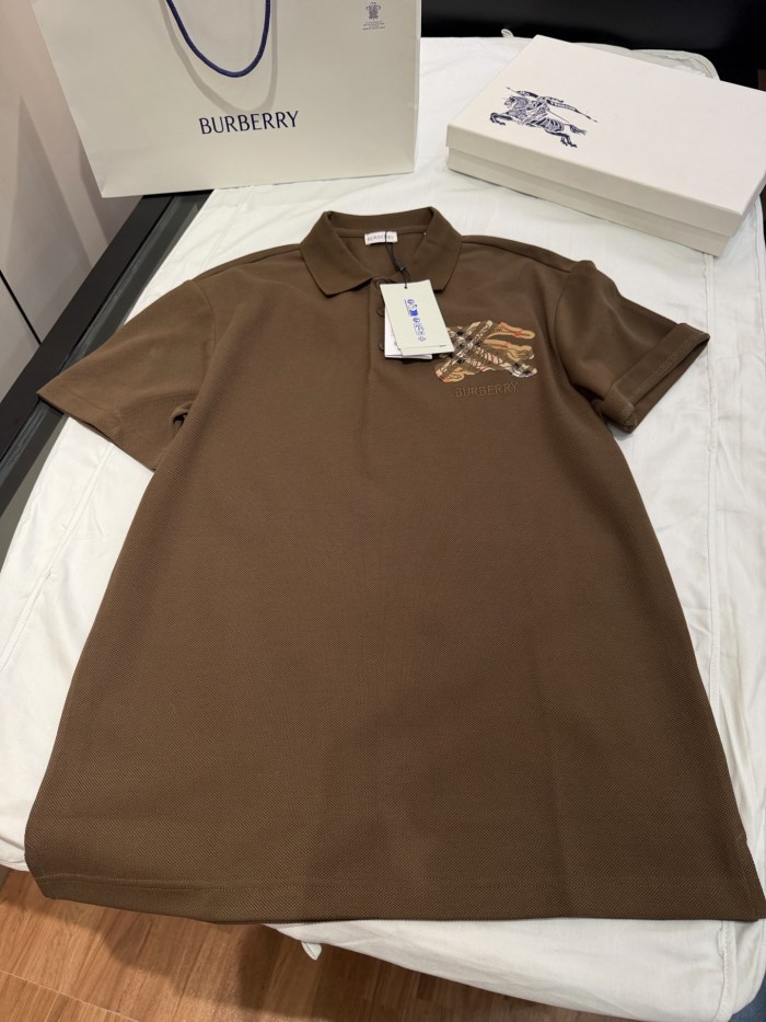 Burberry Knight Logo Cotton Polo Shirt #385543