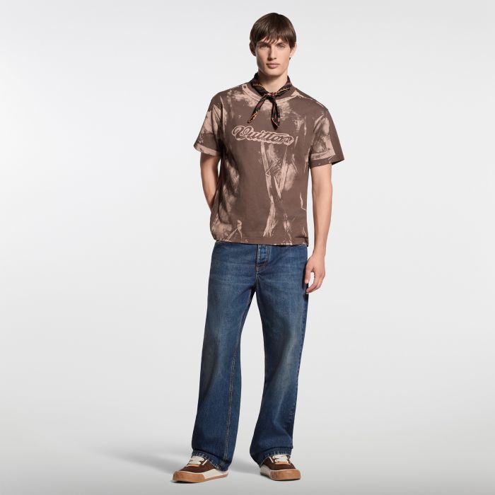 LOUIS VUITTON Denim Jacket and Skate Pants With Leather Signature Details #385817