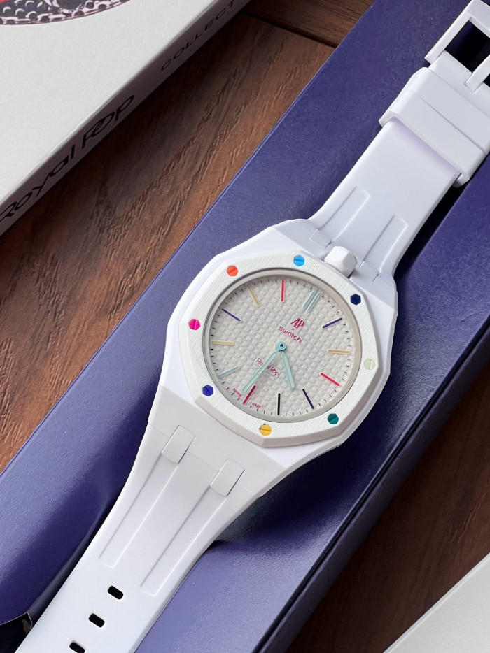AUDEMARS PIGUET × SWATCH OTG ROZ Royal Pop Collection #385674