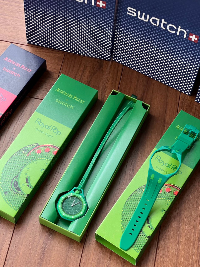 AUDEMARS PIGUET × SWATCH OTG ROZ Royal Pop Collection #385674