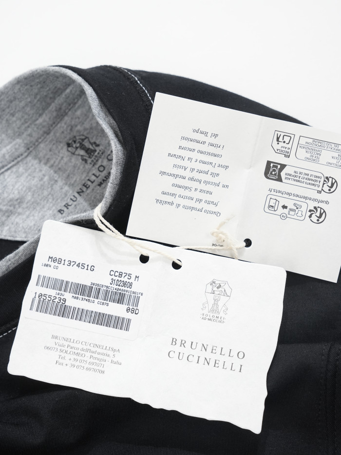 Brunello Cucinelli Solomeo Embroidered Logo T-shirt #385768