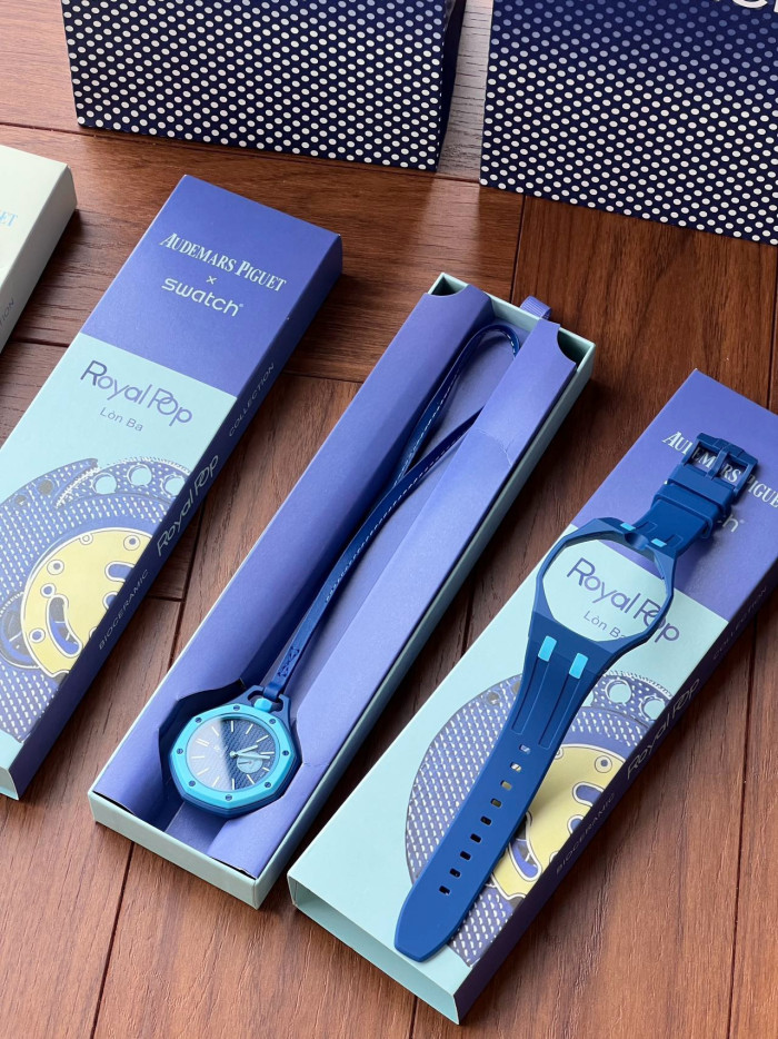 AUDEMARS PIGUET × SWATCH OTG ROZ Royal Pop Collection #385674