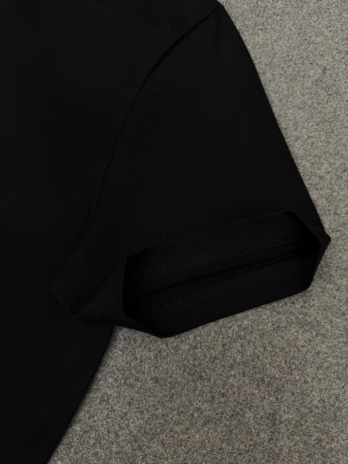 DIOR T-Shirt with Bee Embroidery Black Cotton Jersey #385789