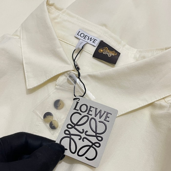 LOEWE  Shirt and Shorts in lyocell Beige #385885