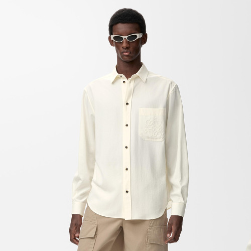 LOEWE  Shirt and Shorts in lyocell Beige #385885