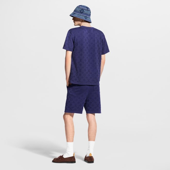 LOUIS VUITTON Monogram Shorts and Short-Sleeved Crewneck #385945