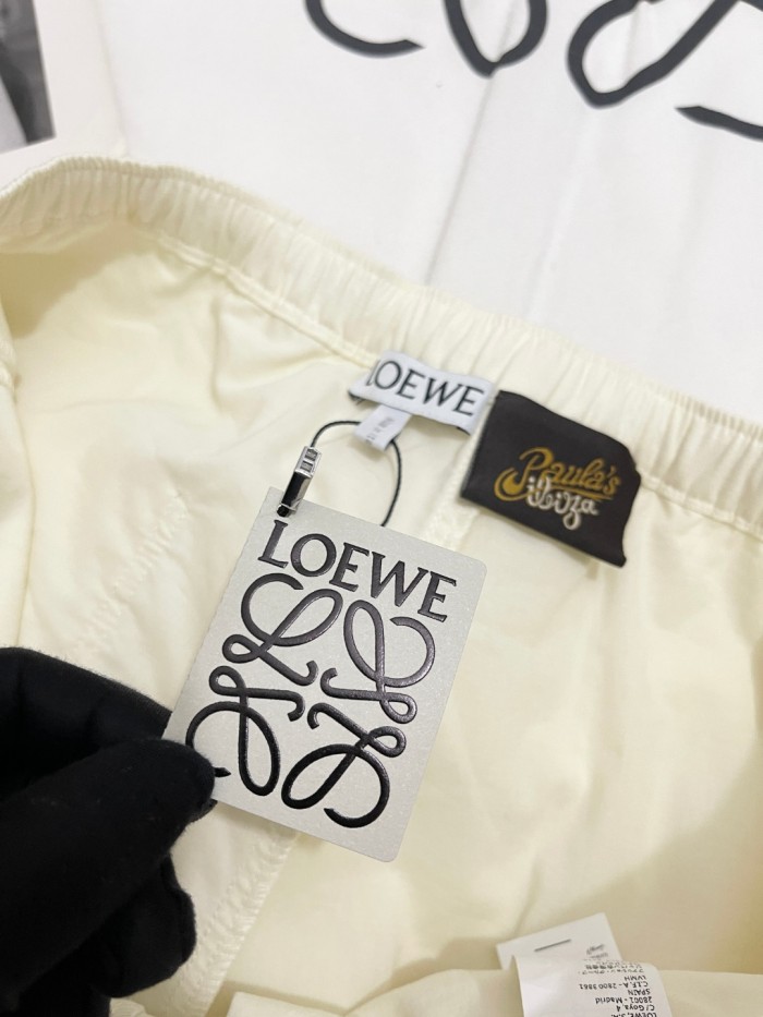 LOEWE  Shirt and Shorts in lyocell Beige #385885