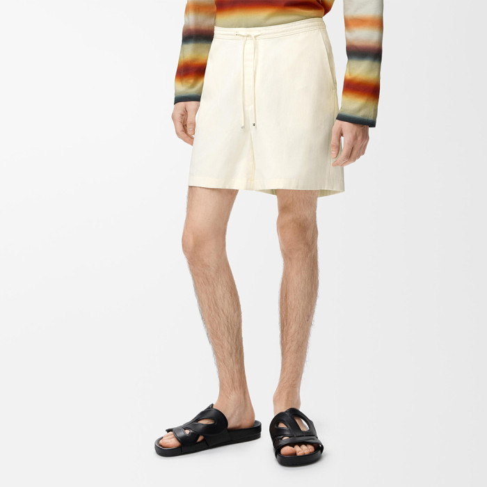 LOEWE  Shirt and Shorts in lyocell Beige #385885