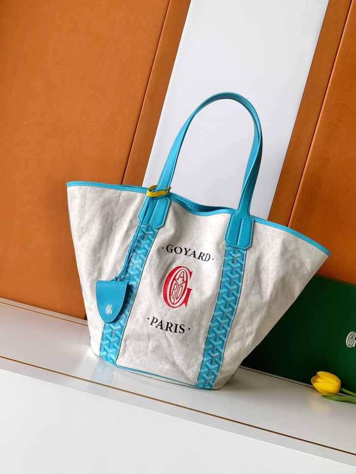 Goyard Belharra MM Bag Turquoise #385883