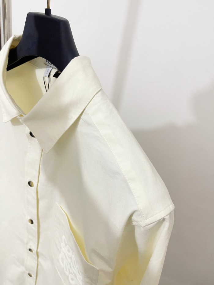 LOEWE  Shirt and Shorts in lyocell Beige #385885