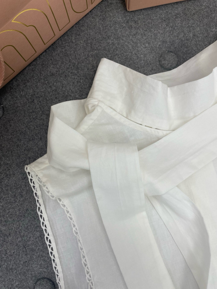 MiuMiu Slubbed Poplin Dress #386044