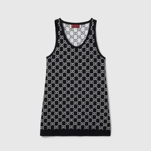 Gucci GG Wool Jacquard Mini Dress #386046